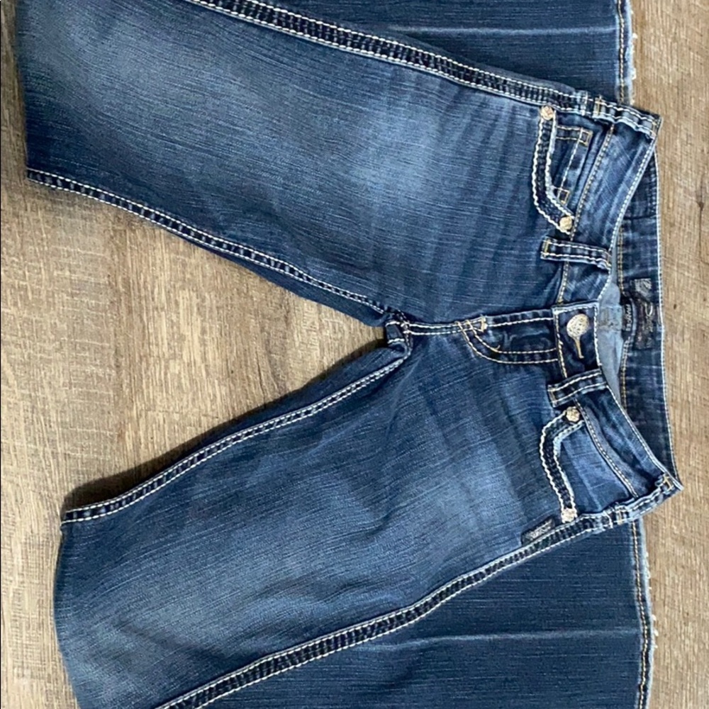 Silver bootcut jeans